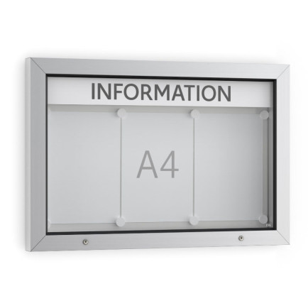 Informatiekast Buiten Draaideur 3x A4 Economy