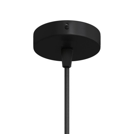 Plafondkap Mini Zwart 1 uitgang