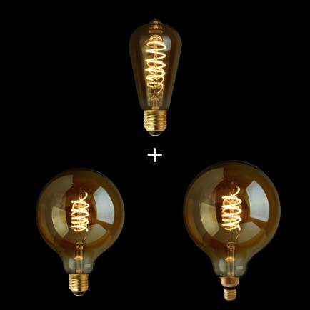 LED Lampen bundel Curl E27