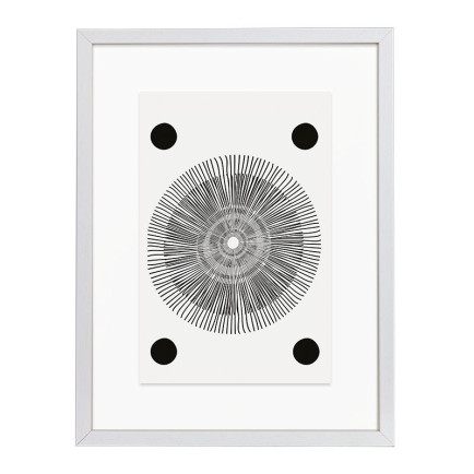 Wissellijst Hout Wit A4 - Art Print en Passe Partout