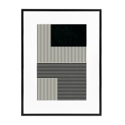 Wissellijst Zwart A4 met print