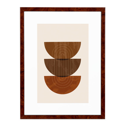 Wissellijst Wortelnoten A4 - Art Print en Passe Partout