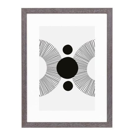 Wissellijst Vergrijsd Breed 18x24 cm - Art Print en Passe Partout
