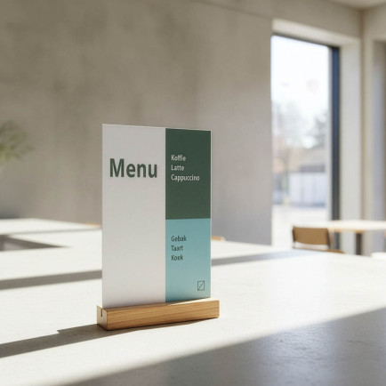 Oacklux Menukaarthouder Eiken 105 mm