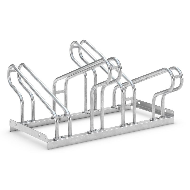 Bicycle rack for 4 bicycles 95x33x27cm made of galvanised metal bicycle stand