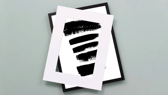 Fotolijsten met passe partout banner